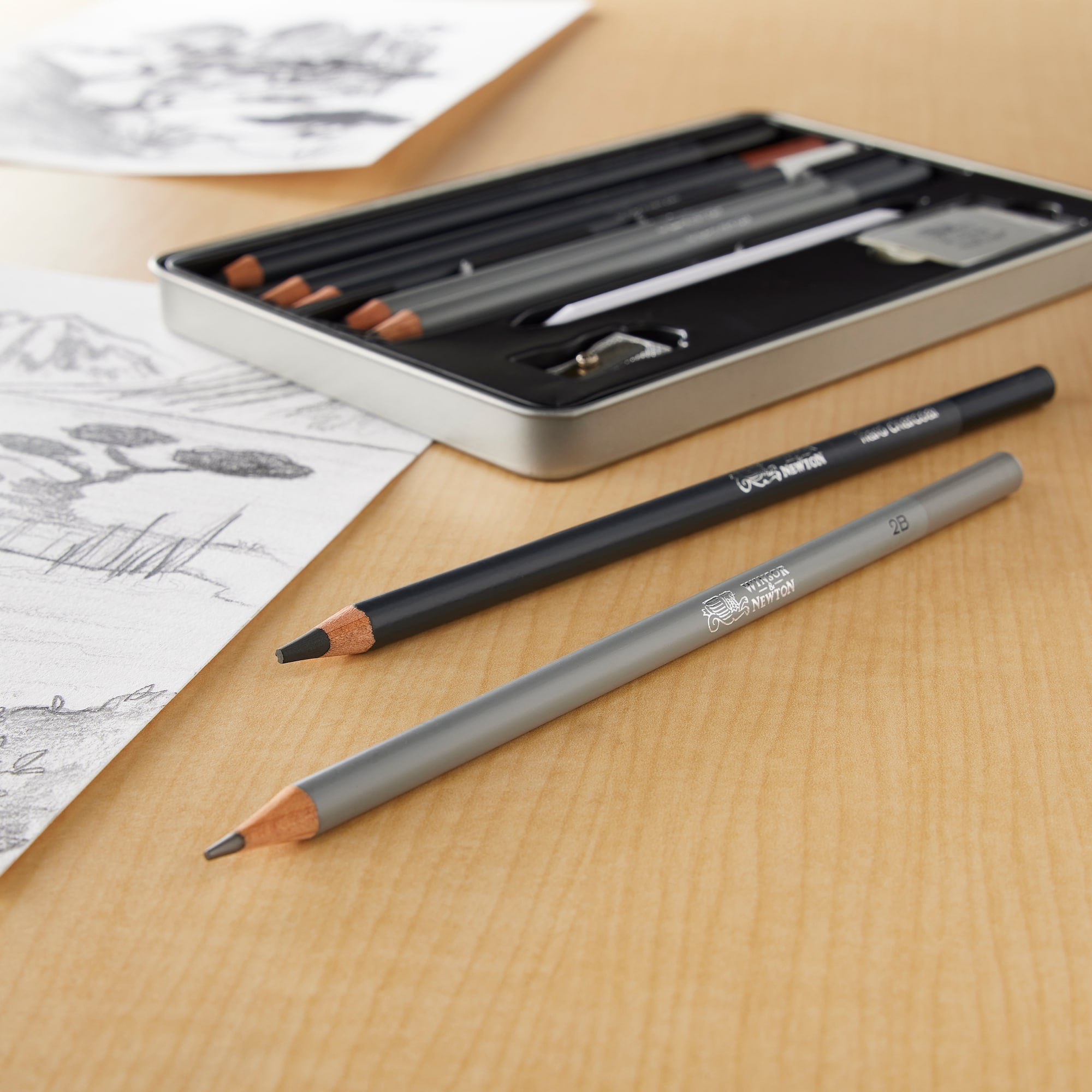 Winsor & Newton™ Studio Collection™ Sketching Pencil 10pc Tin Set